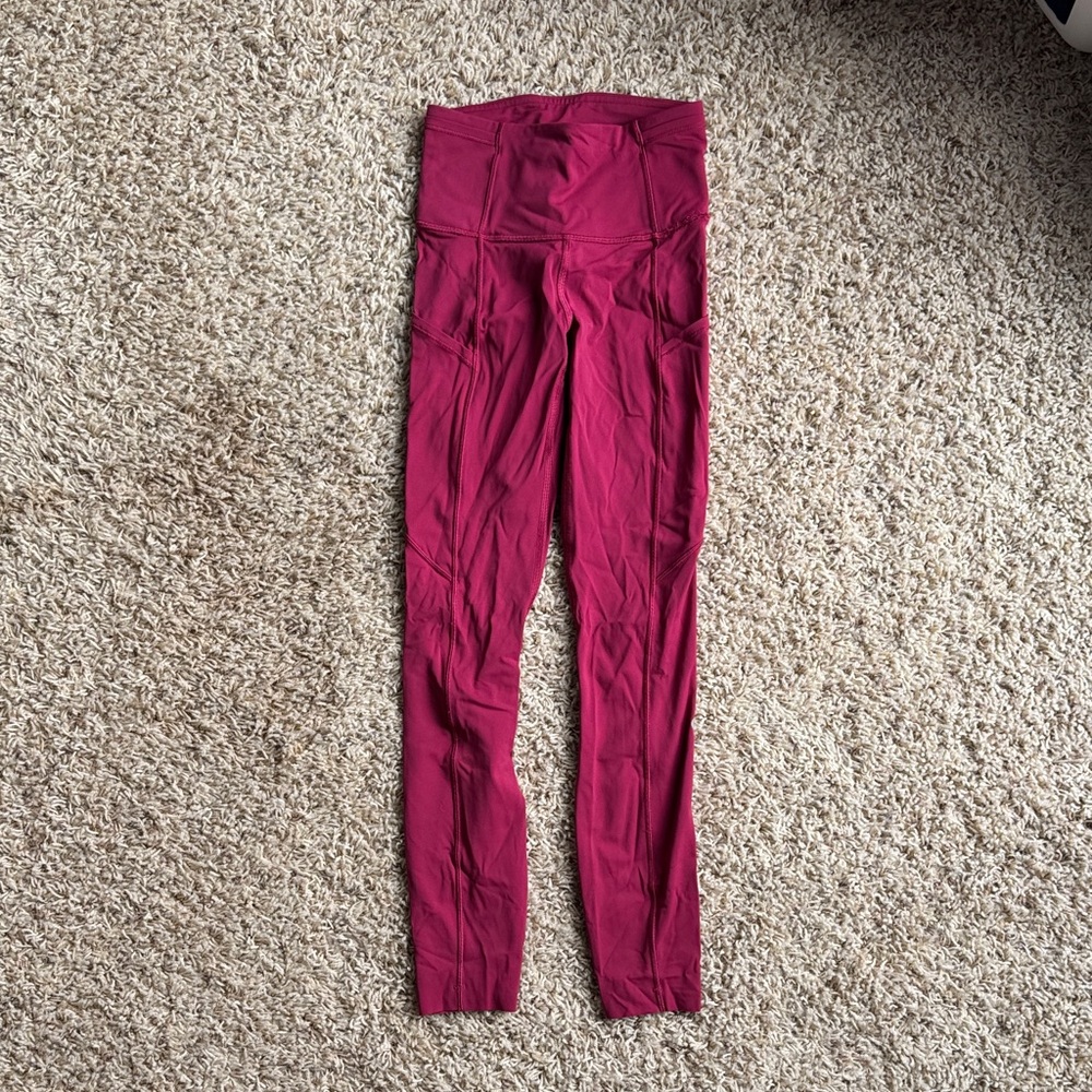 lululemon athletica Red Leggings